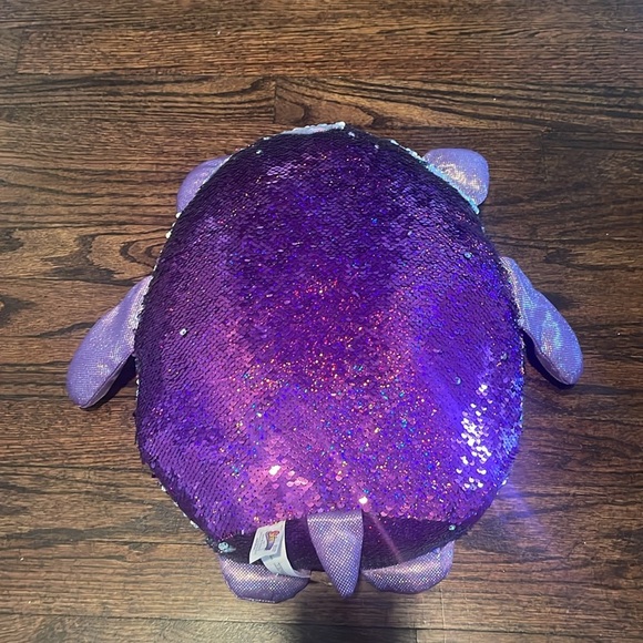 Shimmeez Oliver the Owl Plush / FLIP SEQUINS stuffed animal - Picture 6 of 9